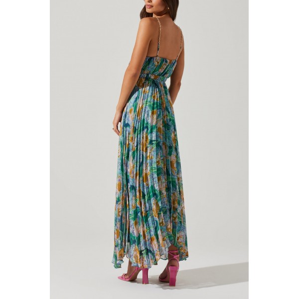 Loralee Floral Pleat Dress