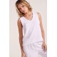 V Neck Gauze Tank