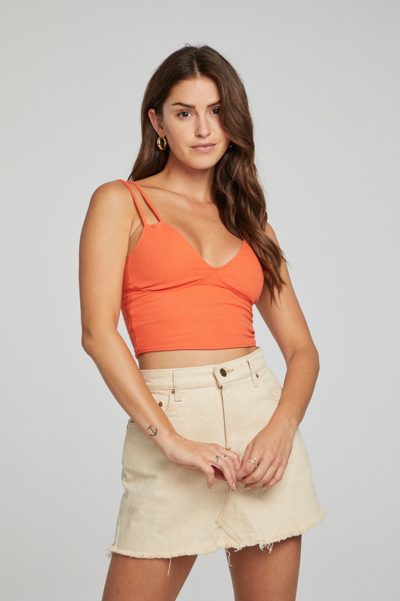 Strand Crop Rib Tank