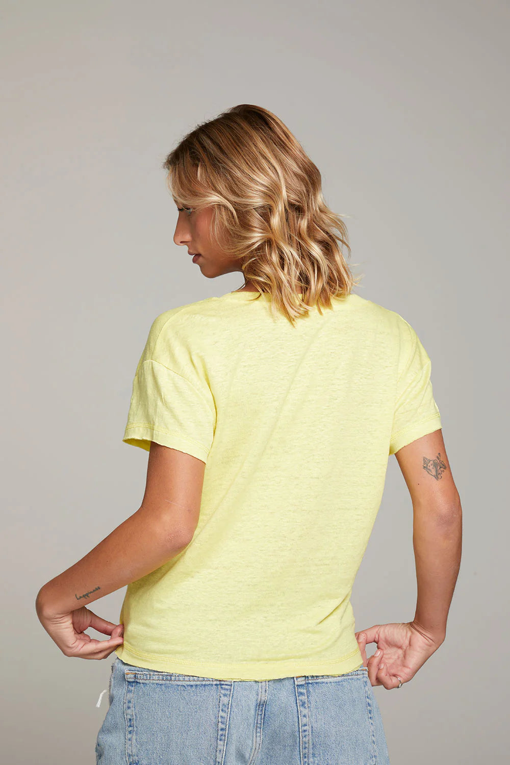 Linen V-Neck Tee