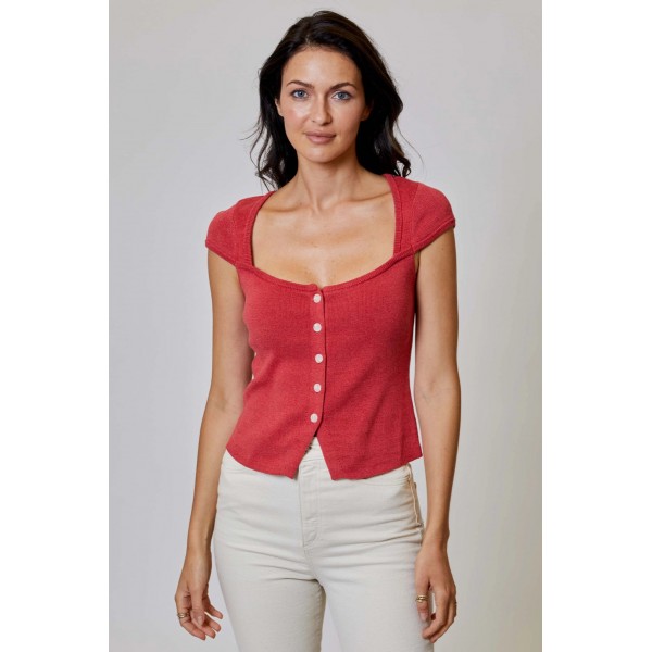 Georgina Button Top