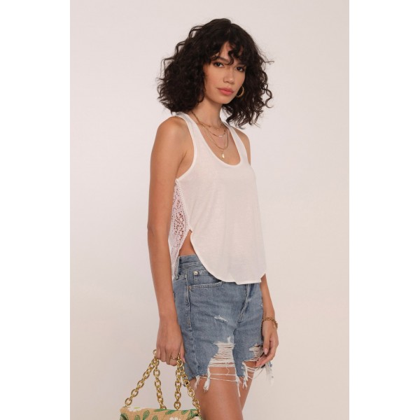 Teyana Crochet Back Tank
