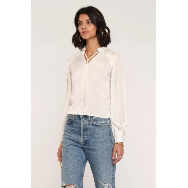Winslet Smocked Shoulder Blouse