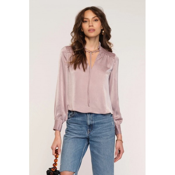 Winslet Smocked Shoulder Blouse