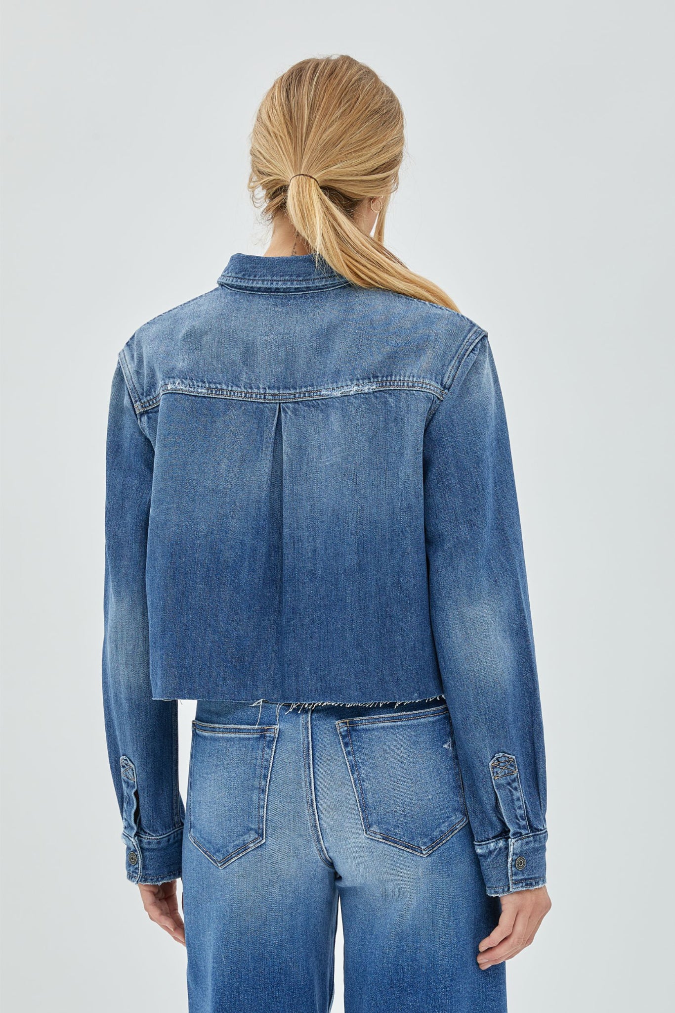Crop Denim Shirt