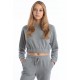 Fleece Crop Sweatshirt