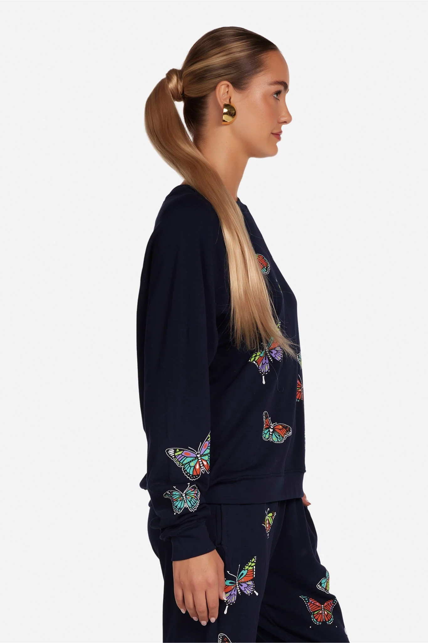 Anela Vintage Butterfly Sweatshirt