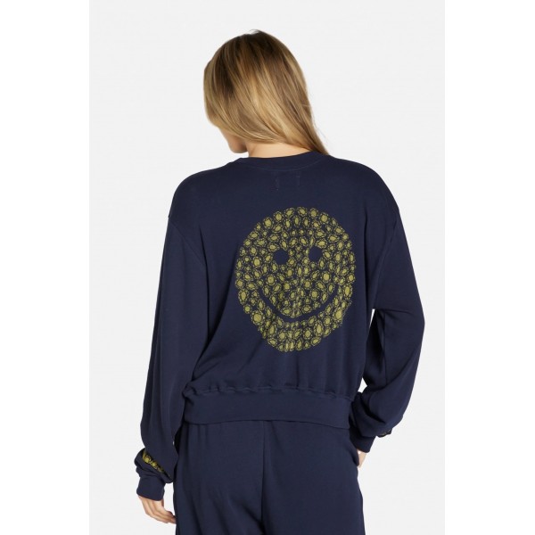 Spalding Diamond Happy Face Sweat Shirt