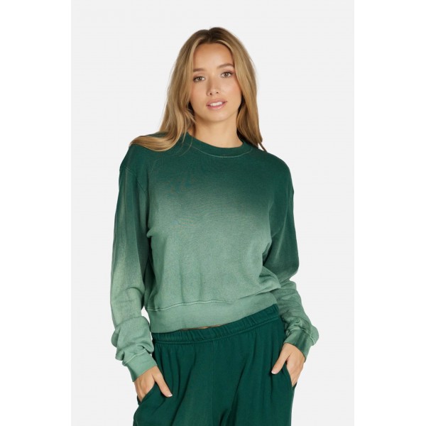 Exon Crop Ombre Sweatshirt