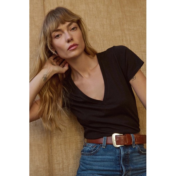 Blair Slim V Neck Tee