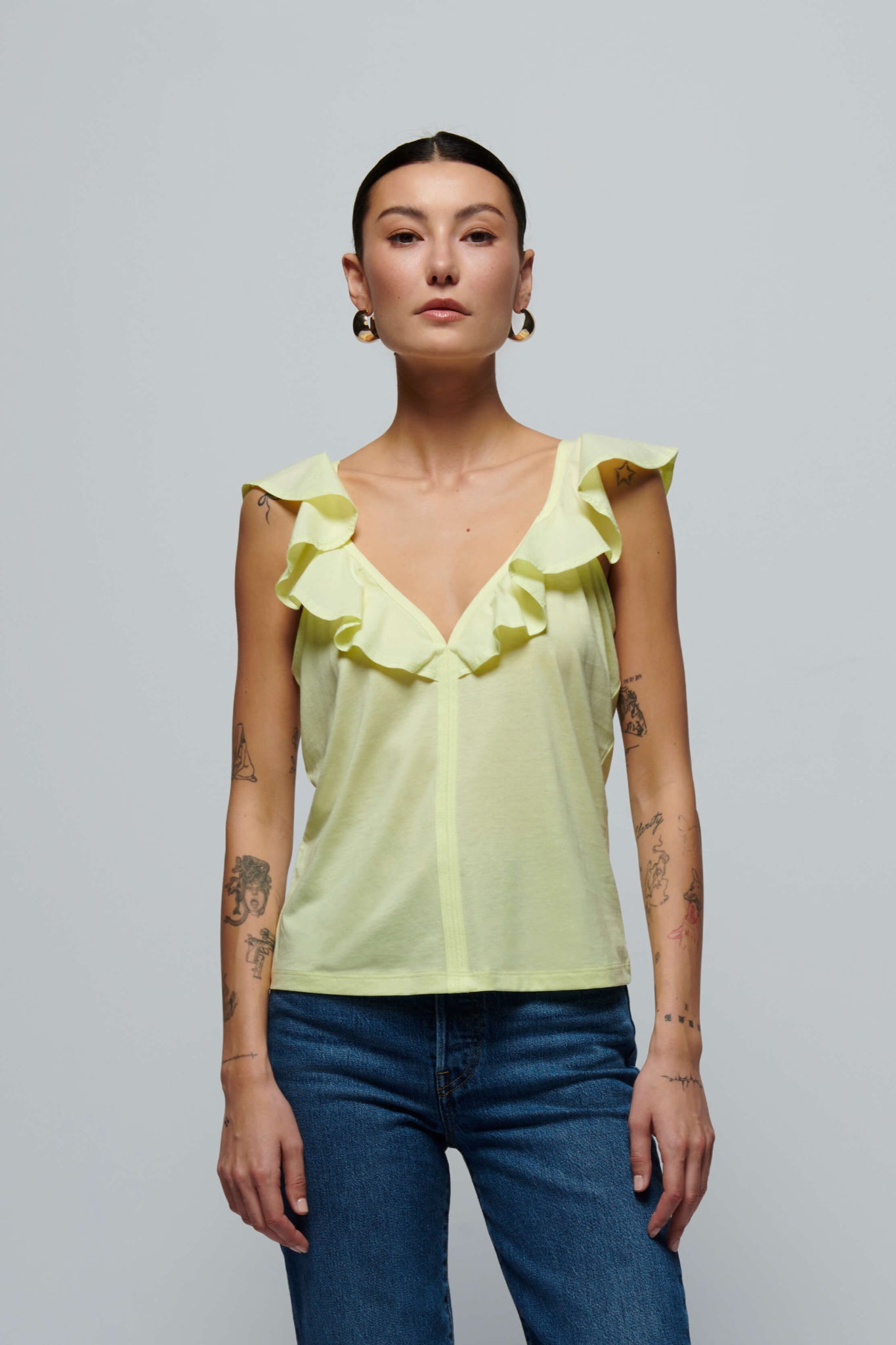 Neah Ruffle Tank Top