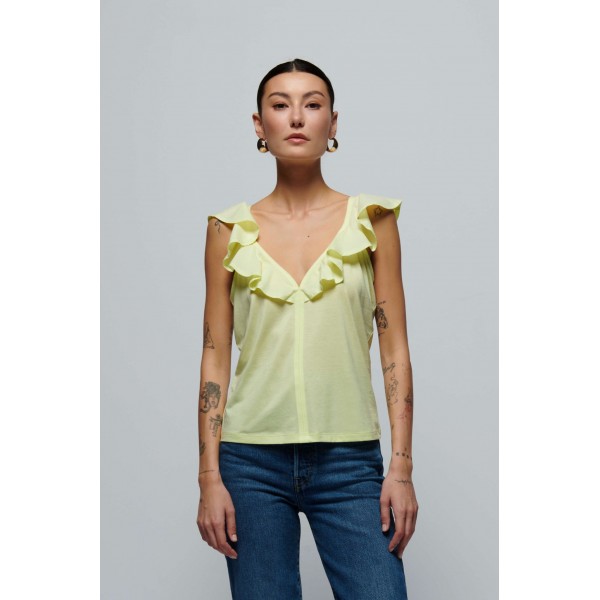 Neah Ruffle Tank Top