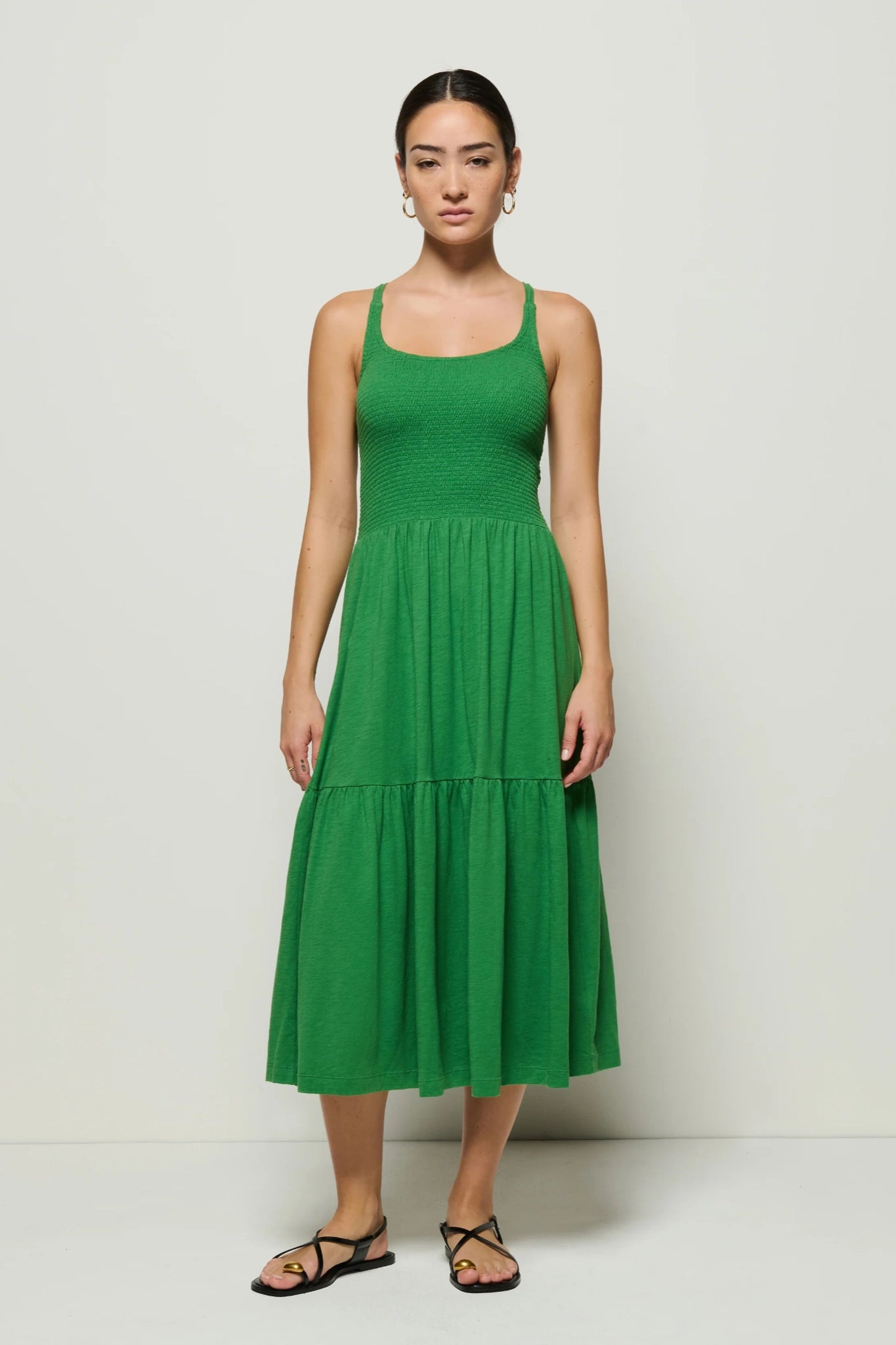 Penelope Smocked Midi Dress