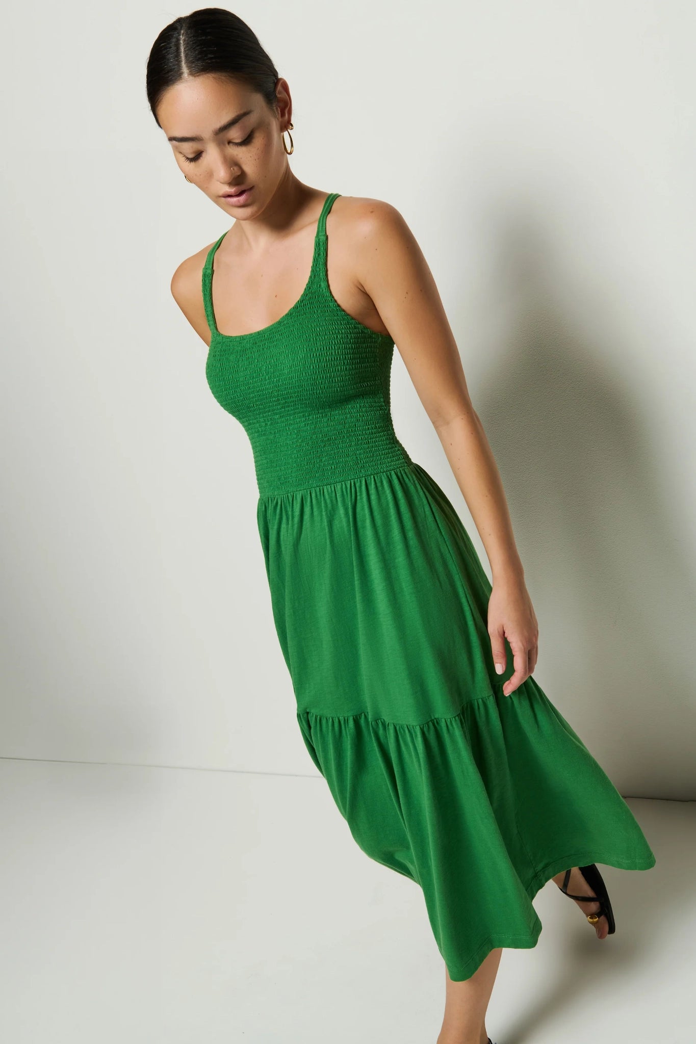 Penelope Smocked Midi Dress