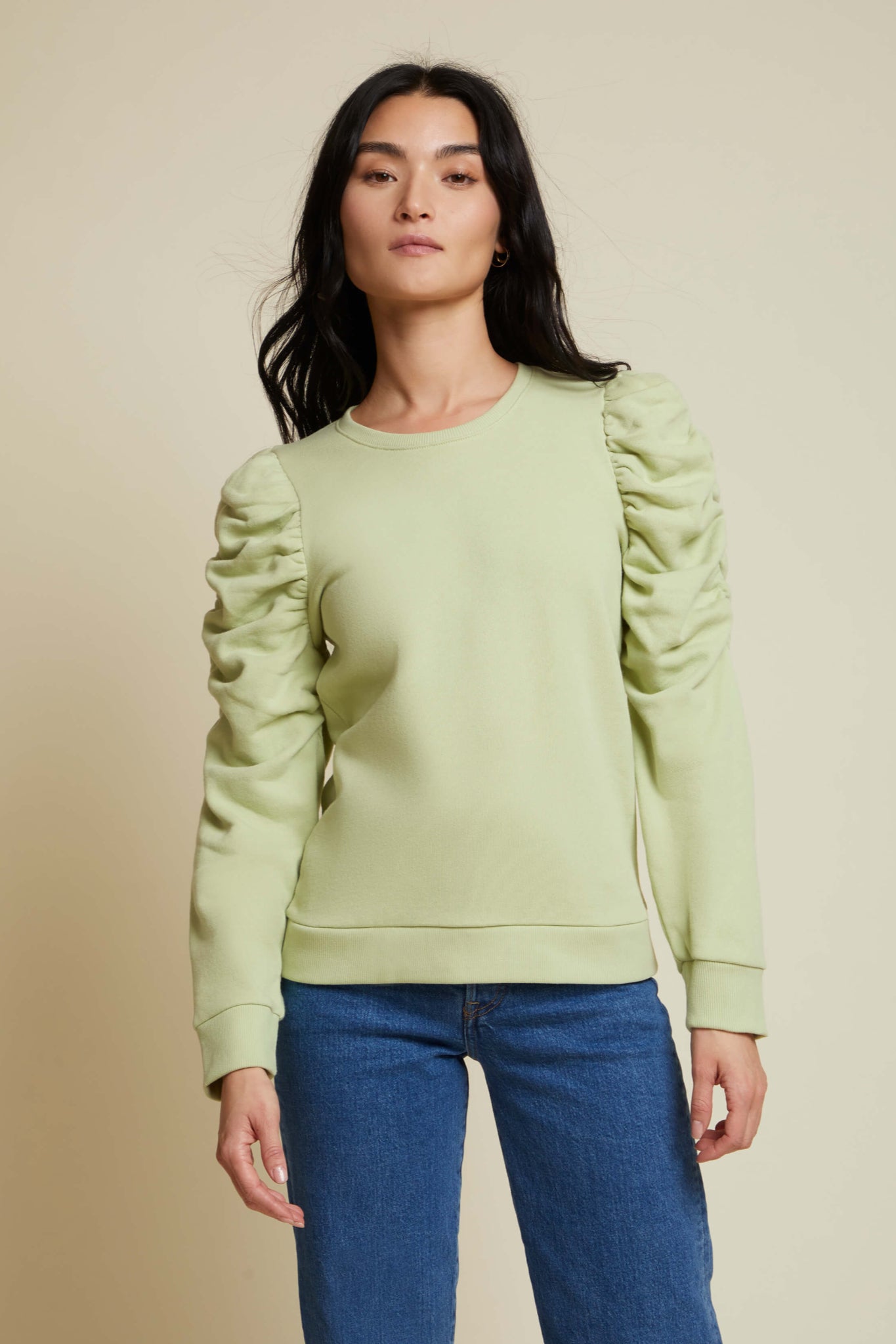 Perla Gathered Sweatshirt