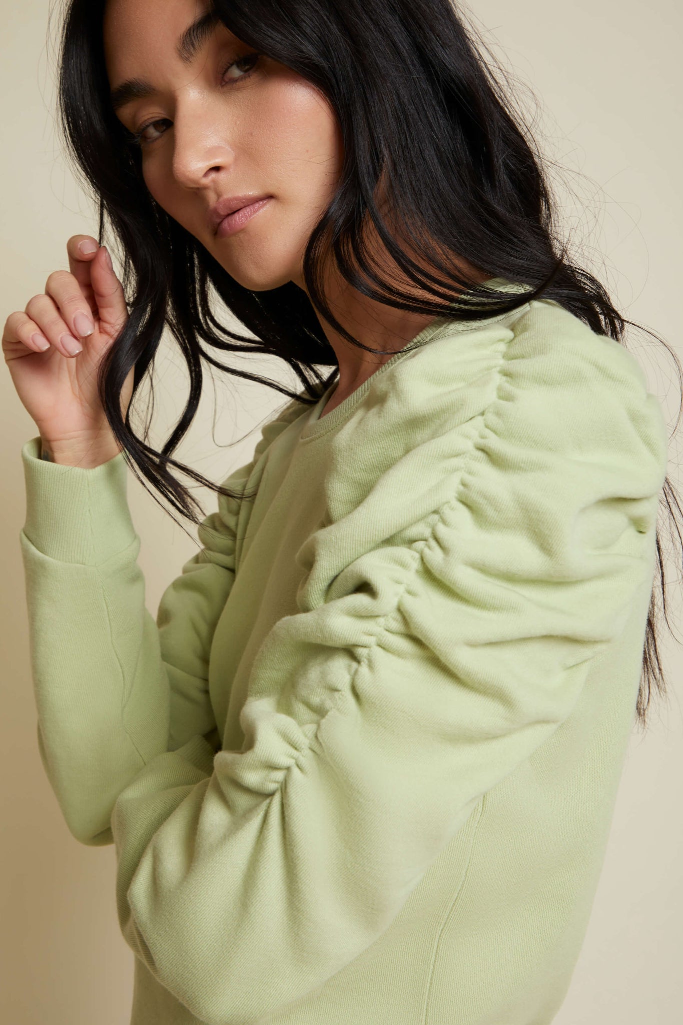 Perla Gathered Sweatshirt