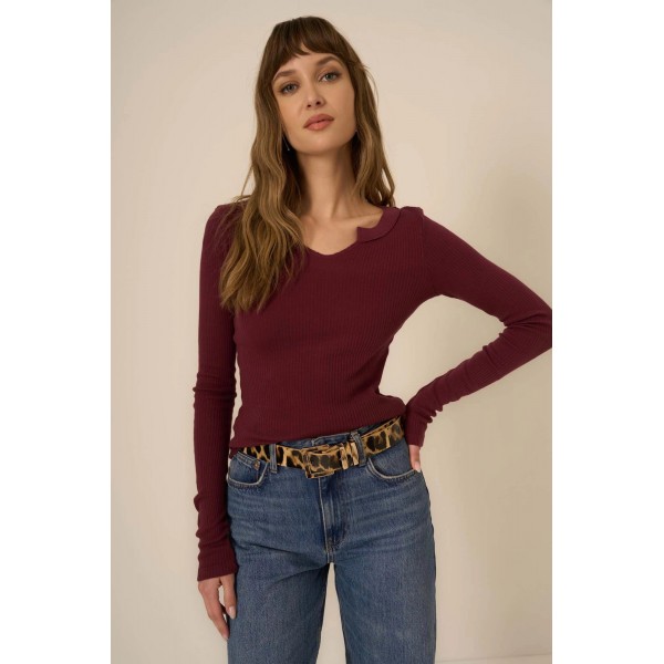 The Comeback Notch Neck Long Sleeve