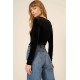 Dream Come True Square Neck Velvet Long Sleeve