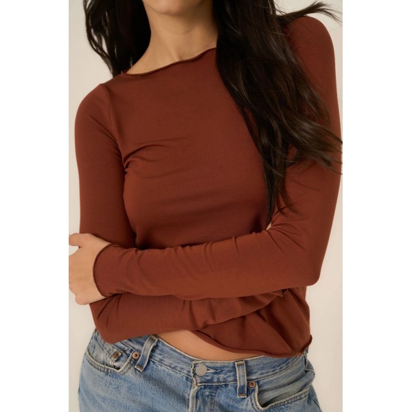 Vera Boat Neck Long Sleeve