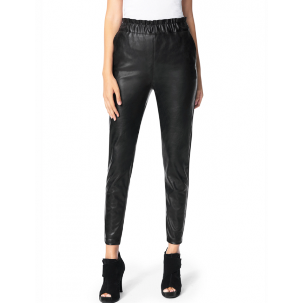 Paperbag Faux Leather Pant