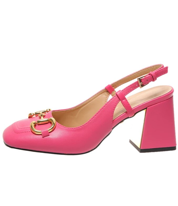 Agnes Vintage Thick Heels