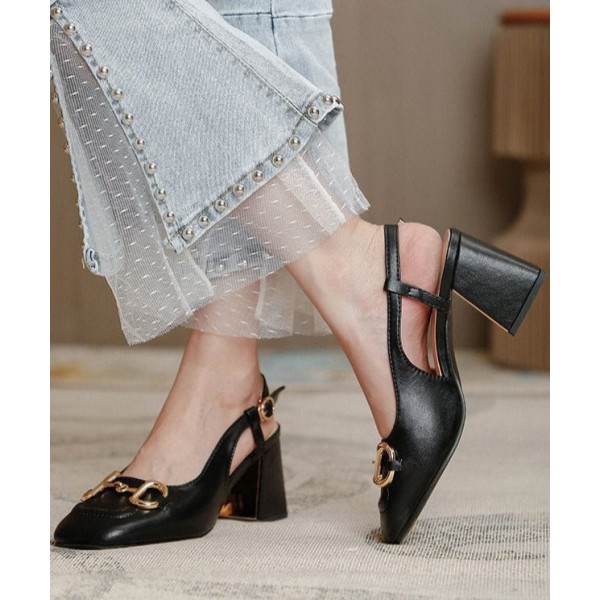 Agnes Vintage Thick Heels