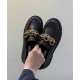 Elina Metal Chain Loafers