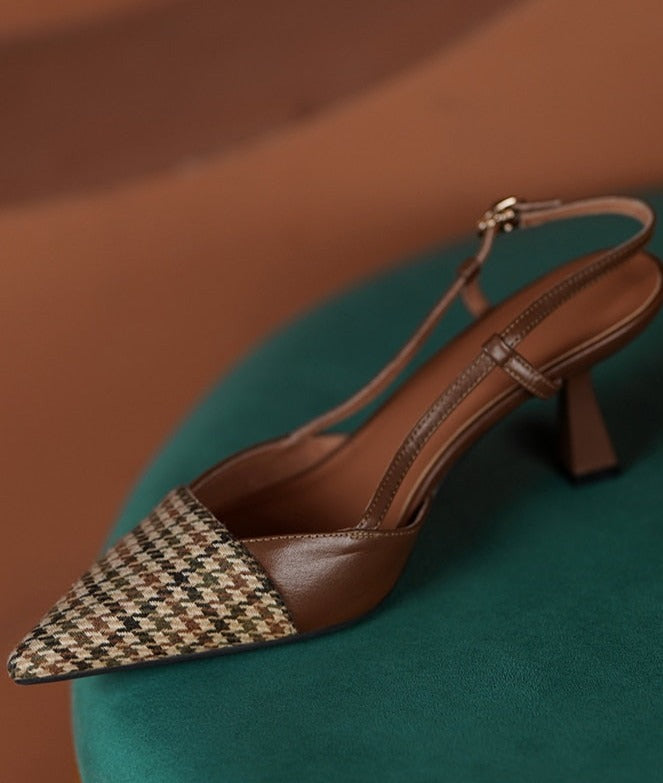 Fiona Leather Kitten Heels