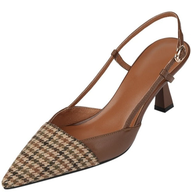 Fiona Leather Kitten Heels